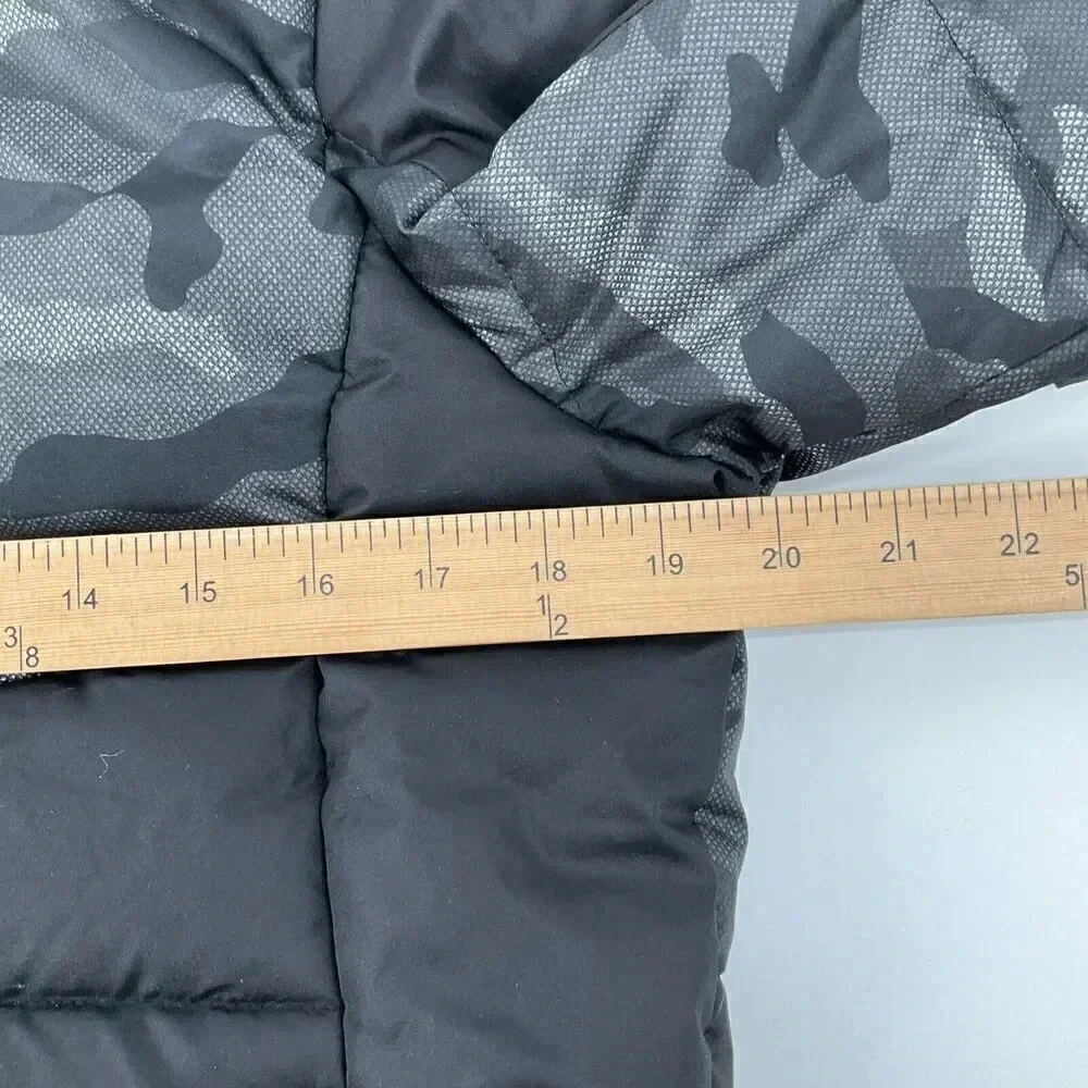ZeroXposur‎ Boy's Heavyweight Puffer Coat Black Camo Hooded Jacket Youth Medium